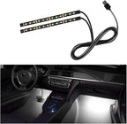 Car LED Strip Light, 24 LEDs RGB Neon Interior Atmosphere Lights, 12V Under Dash Ambient Night Light, USB Port Auto Interior Decorative Lamp, Universal Car Accessories (White)