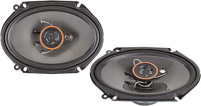 AS68 Loudspeakers 1 Pair of 6X8 350W Max 3-Way Speakers 4 Ohms Premium Quality Audio Door Speakers for Car or Truck Stereo Sound System