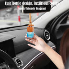 ikeda fragrance Car Air Freshener 8ml Nature Scents | 45-Days Long-Lasting Fragrance | Automotive Hanging Diffuser Bottles | Remove Auto Odor Fresh Air for Men Home Deodorizer (1pcs, Sandalwood)