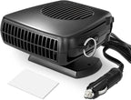 12V 170W Portable Car Heater, 2 in 1 Heating & Cooling, Electric Car Heaters Defroster with Plugs in Cigarette Lighter, fit The car of Fuse ≥ 15A, Fast Heating Defroster, 360° Rotation
