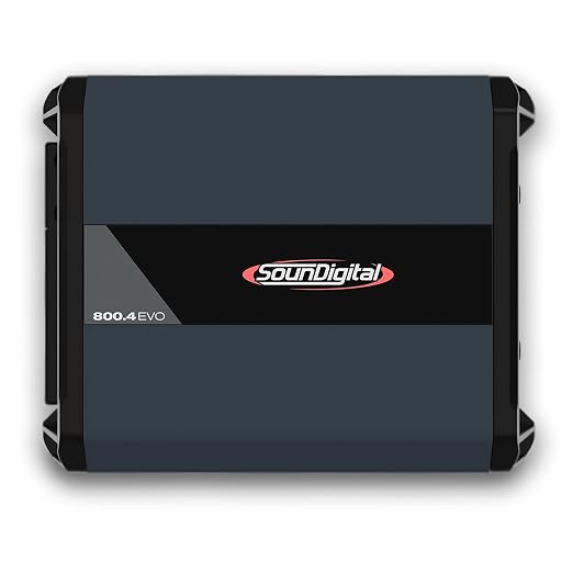 Car Full Range Amplifier 800 - 4 Channels 800 Watts RMS 4 Ohm - Compact Size - Professional Quality - 2025 Best Performance Award