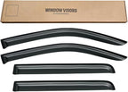 Window Visors Rain Guards for 2005-2021 Nissan Frontier Crew Cab, Window Vent Wind Deflectors Shades for 2009-2013 Suzuki Equator Crew