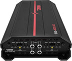SXE-4000.4D/BK Car Amplifier Stereo Full-Range Class D 4-Channel 275x4 RMS @4 OHM 4000 Watts - Powerful and Compact Amp for Speakers in Car Audio System