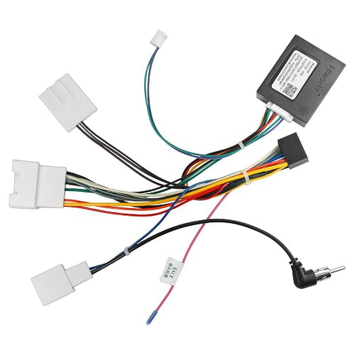 16Pin Android ISO Radio Wiring Harness Adapter – Plug & Play with JBL CANBUS, Retain Steering Wheel Control – Compatible with Toyota Camry, RAV4, Highlander (Select Models)