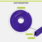 16.4FT(5M) Car Door Edge Guards, Car Door Protector, Rubber U Shape Car Trim Door Protectors Seal, Car Exterior Accessories Aluminum Boat Edge Trim Guards No Glue Required for Most Cars (Blue)