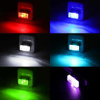 6 PCS USB LED Car Interior Atmosphere Lamp, Portable Mini LED Night Light, Plug-in USB Interface Trunk Ambient Lighting Kit, Universal Interior Accessories for Most Vehicles (6 Color)