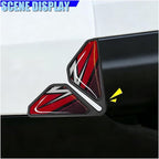 Craedli 2PCS Sport Style Car Door Edge Protector, Anti-Collision Automotive Door Corner Guards, Universal Self-Adhesive Vehicle Exterior Decoration Accessories for Car, Truck, SUV (Red&Pink)