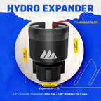 Integral Hydro Expander - Car Cup Holder Expander Organizer with Adjustable Base - Rubber Tabs Hold Most 32-40 oz Bottles and Large Cups