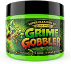 Grime Gobbler Super Cleaning Gel, (NEW 2026 FORMULA) Ultra Tough Heavy Duty Formula, Multipurpose Cleaner for Automotive, Office, Keyboards (Color Green/Lime Scent)