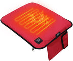 Portable Heated Seat Cushion,Heated Stadium Seats for Bleachers(Red) | Waterproof Heated Seat Pad Great for Outdoor Sports,Camping,Fishing(No Power Bank)