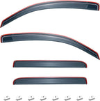 in-Channel Rain Guards Compatible with 2005-2015 Tacoma Double Cab Window Vent Visor Window Deflectors Vent Shades Tacoma Accessories