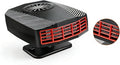 12v 200W Car Heater, Portable Car Heater and Defroster, Windshield Defogger, 12 Volt That Plugs Into Cigarette Lighter, Calenton para Carro, 360° Rotation (Black)