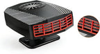 12v 200W Car Heater, Portable Car Heater and Defroster, Windshield Defogger, 12 Volt That Plugs Into Cigarette Lighter, Calenton para Carro, 360° Rotation (Black)