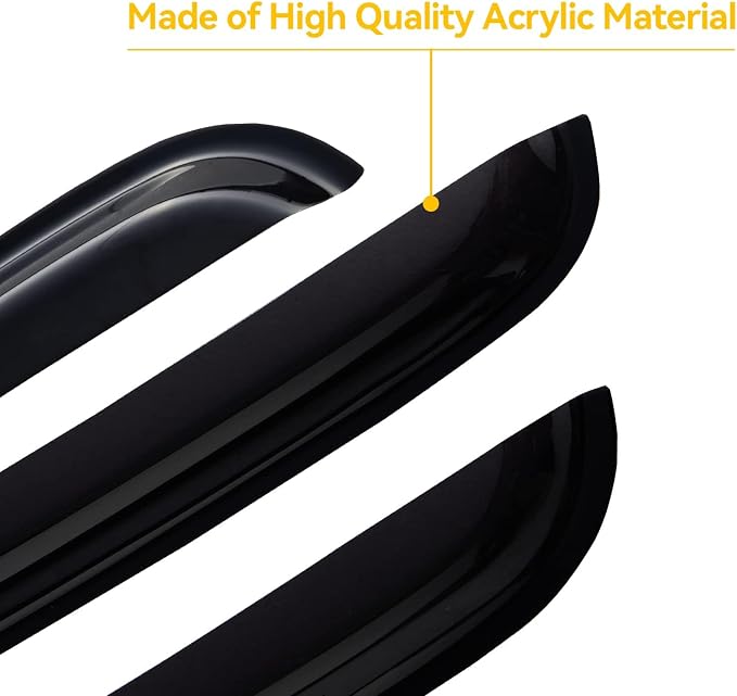 Window Rain Guards Visors for 2007 2008 2009 2010 2011 2012 2013 2014 Chevy Tahoe/GMC Yukon, Window Vent Wind Shades Deflectors Shield for 07-14 Tahoe/Yukon