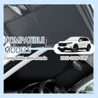 Car Windshield Sun Shade Compatible with Honda CRV 2023-2026,Oxford Cloth Sun Shade for Car Windshield with Foldable Design,Windshields Cover Suns Shades for Blocking Heat with Storage Bag