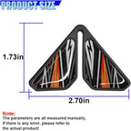 Craedli 2PCS Sport Style Car Door Edge Protector, Anti-Collision Automotive Door Corner Guards, Universal Self-Adhesive Vehicle Exterior Decoration Accessories for Car, Truck, SUV (Orange)