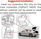2 Door Edge Guard Made with Paint Protection Film, Scotch Guard, PPF 8mil Precut Strips, Universal Fit Cars, Truck, SUV, Clear Tape, Door Protector, Car Accessories