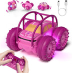 Amphibious Remote Control Car,Rechargeable RC Cars Toy 360° Flips Rotation Stunt Crawler 15KM/H 4WD All Terrain Outdoor Indoor Toy for Kids Boys Girls 3-12