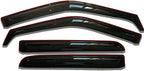 in-Channel Window Visors Rain Guards Fit for Ford F150 2015-2020 SuperCrew | Window Deflectors Vent Visors for Ford F250 F350 F450 F550 Super Duty Crew Cab 2017-2022, Vent Shades Truck Accessories 4pcs