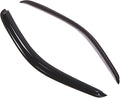 WD2-448 Dark Smoke 2 Pcs Set Window Visor (Outside Mount) Deflector Rain Guard Compatible with 1995-2004 Toyota Tacoma Regular Cab