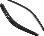 WD2-448 Dark Smoke 2 Pcs Set Window Visor (Outside Mount) Deflector Rain Guard Compatible with 1995-2004 Toyota Tacoma Regular Cab