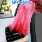 Car Cleaning Gel, Vehicle Dust Detailing Putty Slime Cleaner Kit for Air Vent, Reusable Automotive Interior Detail Clean Mud Removal Tool, Universal for SUV Sedan Truck (Pink)
