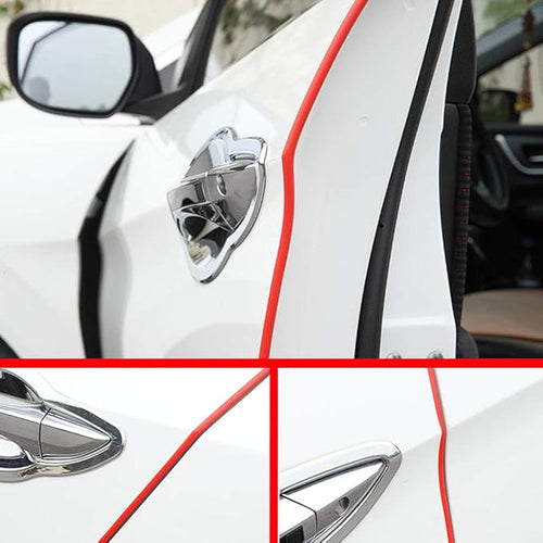 16ft 5M U Shape Car Door Moulding Rubber Scratch Protector Strip Edge Guard Trim Seal Red | 16ft 5M U Shape Auto Rubber Protect Stripping Anti-Scratch Anti-Collision Guards Red