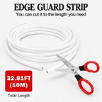 32Ft (10M) Car Door Edge Protector, Anti-Collision Car Door Entry Guard Protective Strip, Doors Edge Trim U Shape Edge Guards for Cars Trucks Suvs (White-10M)