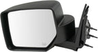 Driver & Passenger Side Power Heated Mirror Set Textured Black Compatible with 2008-2012 Jeep Liberty CH1320371 CH1321371