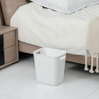 Plastic Small Trash Can Wastebasket, Garbage Container Basket for Bathrooms, Laundry Room, Kitchens, Offices, Kids Rooms, Dorms, 3.5 Gallon, White, 3 Pack | Compact Sturdy Garbage Can for Bathroom, Laundry Room, Kitchen, Office, Kids Room, Dorm,...