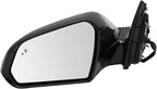 Driver & Passenger Side Power Heated Mirror Set Paint to Match Gloss Black with Turn Signal Blind Spot Compatible with 2015-2017 Hyundai Sonata HY1320228 HY1321228