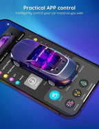 Car LED Lights, RGB Smart Car Interior Lights, App Control | DIY Mode and Music Mode, 2 Lines Design LED Lights for Cars with Car Charger, 12V