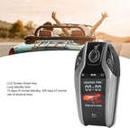 Key Cover LCD Universal Smart Fob,Keyless Entry and Remote Control Universal TK800+ LCD Touch Sn Smart Key Remote Keyless Entry for All Start Stop Engine Button Red(Silver)