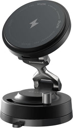 HyperMount Pro Phone Mount, Magnetic Phone Holder, 15W Wireless Charging, MagSafe Car Mount, Works on Smooth & Lightly Textured Surfaces, iPhone and Android Compatible, Charging Cable Included
