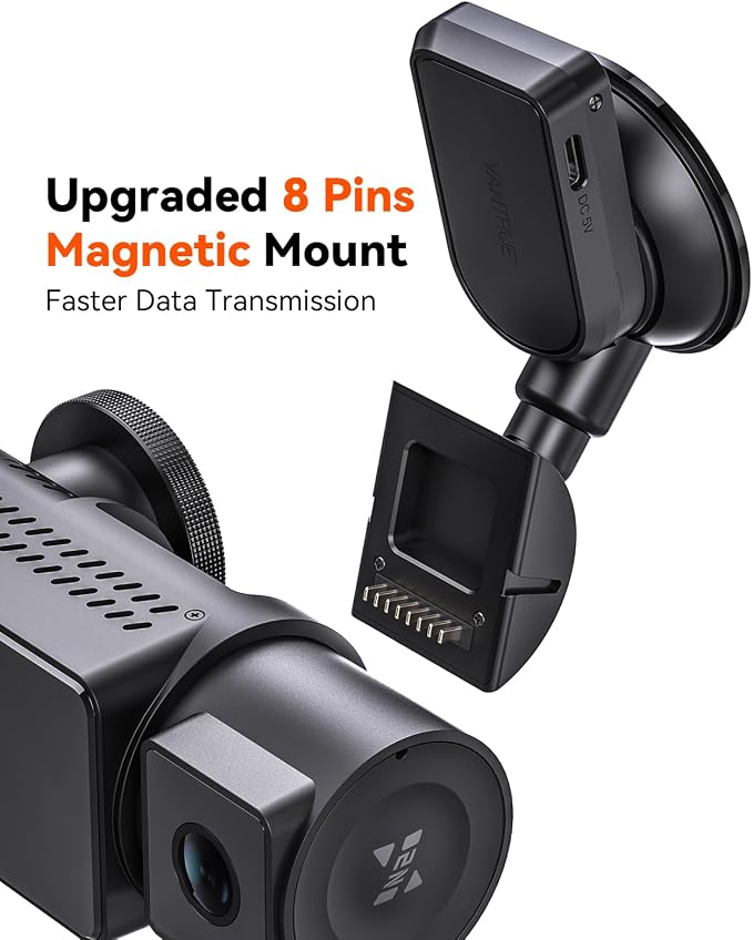 N2X, N4 Pro S, N5S, N4S Dash Cam GPS Receiver Module Type C USB Port Suction Cup Mount for Windows and Mac