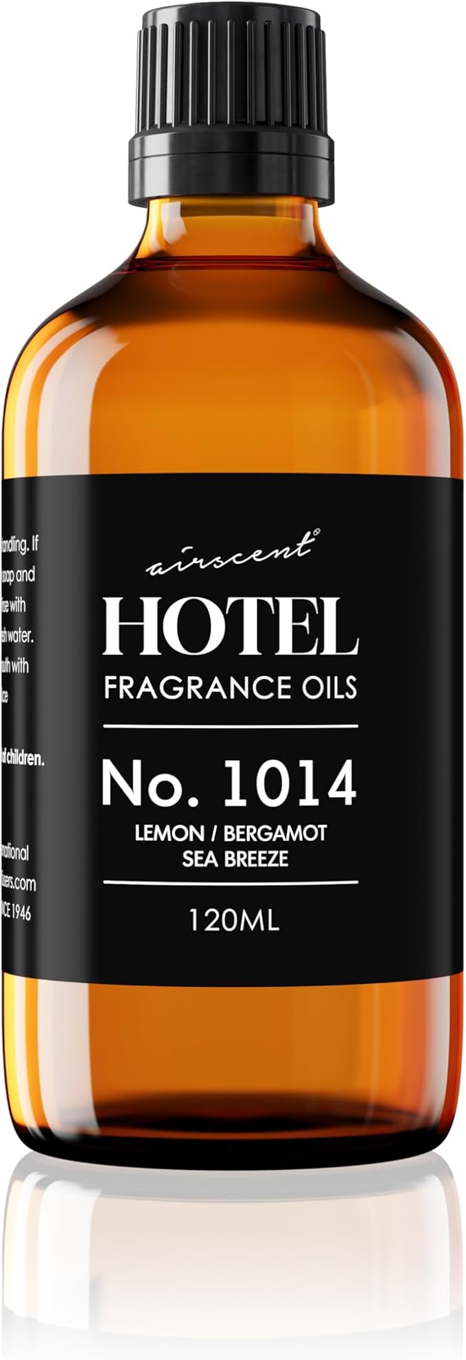 Hotel Diffuser Oil No. 1014 - Iconic 5-Star Hotel Blend - 120 mL | Lemon Bergamot Sea Breeze - Coastal Blend - Fragrance Oil for Ultrasonic and Waterless Diffusers and Crafting