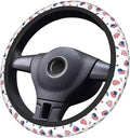 4th of July American Flag Steering Wheel Covers Universal 15 Inch Non Slip Neoprene Car Steering Wheel Protector Covers for Men Women