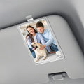 Acrylic Magnetic Personalized Photo Holder Car Picture Frame, Car Picture Holder, Car Photo Holder Car Visor Clip, Personalized Car Accessories Can Be Used to Add Your Personal Photo