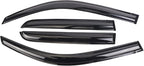 Durable Window Deflector for 2003-2009 Toyota 4 Runner, Original Tape-on Window Visors, Vent Deflector, rain Guards for Cars, Dark Smoke, 4 PCS WV94924