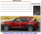 4doors Customized Car Door Edge Protector Made with 3M Paint Protection Film, Clear(Transparent), Anti Scratch, Universal Fit for Most Cars (Clear 0.5inx36in /4strips)