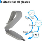 2 Packs Magnetic Sunglass Holder for Car Visor (Grey) | Magnetic Interior Car Accessories