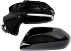 Power Heated Side Mirror Set Left & Right Smooth Black with Blind Spot Compatible with 2019-2021 Toyota Avalon TO1320404 TO1321404