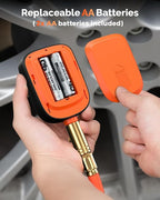 T600 Digital Tire Pressure Gauge 0-250 PSI, ANSI B40.7 2A Grade High Precision(Plus-Minus 0.5%),Tire Gauge for Tire Pressure with Rubber Hose, Replaceable AA Batteries