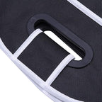 Car Trunk Organizer, Black, 3 Large Sections of Storage, Store Your Cleaning Supplies, Emergency Gear, Groceries, Tools, Great For On The Go Moms