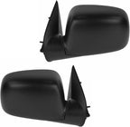 2 Piece Driver and Passenger Side Mirror Assembly Set Electric Adjustment Non-Heated No Memory Black Compatible with 2009-2012 Chevrolet Colorado GMC Canyon Extended & Crew Cab GM1320382 GM1321382