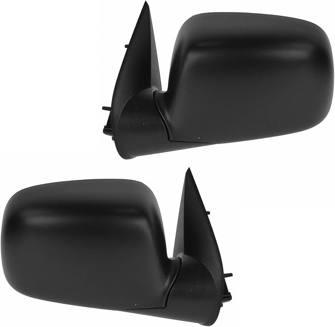 2 Piece Driver and Passenger Side Mirror Assembly Set Electric Adjustment Non-Heated No Memory Black Compatible with 2009-2012 Chevrolet Colorado GMC Canyon Extended & Crew Cab GM1320382 GM1321382