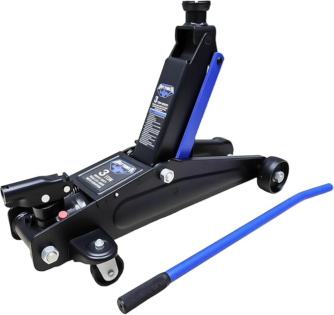 ANTPOWER 3 Ton (6,600 lbs) Floor Jack, Low Type, Suitable for Sports Multi-Purpose Vehicles with Wheels for Secure Lifting,Fast Lift Floor Jack,Providing Stable Support for Various Cars (3 Ton)