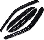 Extra Durable Tape-on Auto Window Visor, Fit 2000-2006 Chevrolet Tahoe/GMC Yukon, 2001-2006 Yukon Denali, 2002-2006 Cadillac Escalade (Standard), Original Rain Guard Deflector, Smoke, 4Pcs