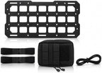 Visor MOLLE Organizer Panel for Car Sun Visor – Rigid ABS Storage Panel with Adjustable Straps – Vehicle Gear Organizer for Truck SUV (1 Pack)