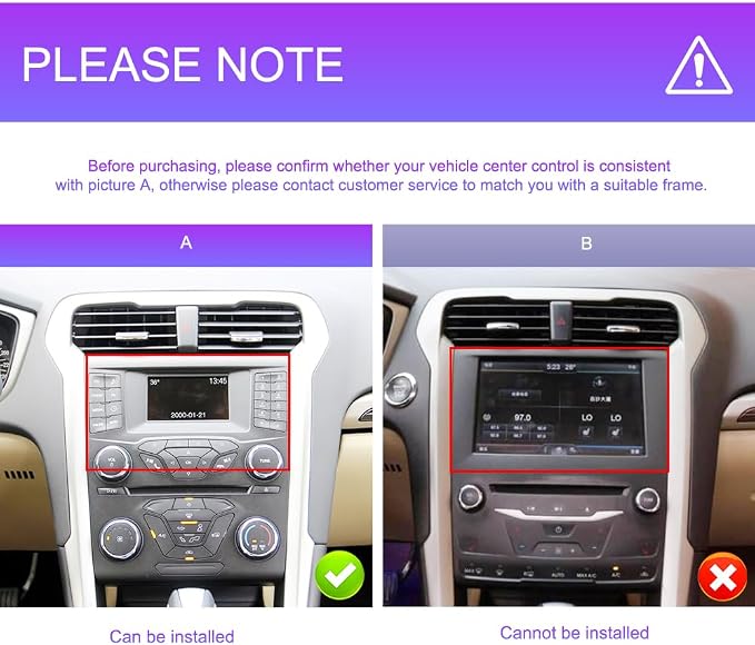 Android 15 Car Stereo Radio for Ford Fusion 2013-2019 for Ford Mondeo, 2G+64G Wireless Carplay Android Auto GPS Navigation WiFi 9 Inch Touch Screen Bluetooth FM/RDS +Backup Camera